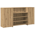 Reception Desk Artisan Oak 200x50x103.5 cm Engineered Wood 3324186