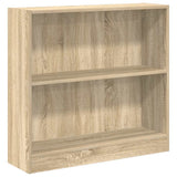 Bookshelf Sonoma Oak 80x24x75 cm Engineered Wood 800894