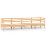 4 Piece Garden Lounge Set Solid Pinewood 3082502