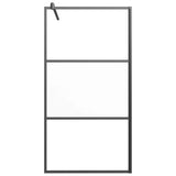 Shower walls Black 100 x 195 cm Glass and Aluminium 151874
