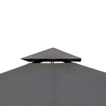 ZNTS Gazebo with Roof 3x4 m Dark Grey 41453