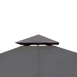 ZNTS Gazebo with Roof 3x4 m Dark Grey 41453