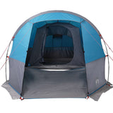 Camping Tent Tunnel 4-Person Blue Waterproof 94632