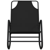 Sun Lounger Set of 2 Black Powder-coated steel, textilene 318140