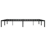 Metal Bed Frame without Mattress Black 180x200cm 373659
