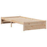 Bookcase Bed without Mattress 90x190cm Single Solid Wood Pine 3322371