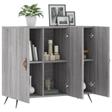 Sideboard Grey Sonoma 90x34x80 cm Engineered Wood 828082