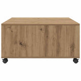 Coffee Table Artisan Oak 75 x 75 x 38 cm Engineered Wood 875481