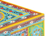 Hand Painted Storage Box 50x40x40 cm Solid Mango Wood 323540