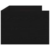 Daybed with Headboard Black Oak 90 x 190 cm Engineered Wood 3333998