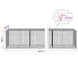Gabion with 5 mm Wire and 5x2.5 cm Mesh 600x100x100 cm 3463878