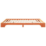 Bed Frame Brown 160 x 210 cm Solid Pine Wood 872904