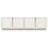 TV Cabinet White 140x40x40 cm Solid Wood Pine 814460