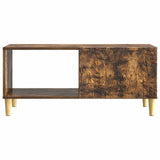 Coffee Table Smoked Oak 90 x 50 x 40 cm Engineered Wood 895190