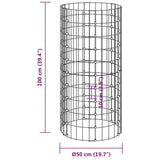 Garden Composter 50x100 cm Galvanised Steel 3115942