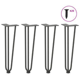 Hairpin Legs for Coffee Table 4 pcs Anthracite 42 cm Solid Steel 4012442