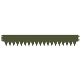 Lawn Edging 30 pcs 103 x 15 cm metal Olive Green 8008252
