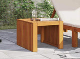 Side Table Oil Natural 43 x 36 x 40 cm Solid Teak Wood 4108117