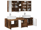 Bathroom Cabinet Set 4 pcs Old Wood Engineered Wood 3406469