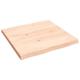 Table Top 60x60x cm Untreated Solid Wood Live Edge 363870
