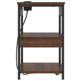 Bedside Cabinet 2 pcs Brown Oak 41 x 31 x 51 cm Engineered Wood 859544