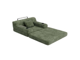 1-Seater Sleeper Sofa, Compressed Corduroy Sofa with High Backrest, Metal Frame, High-Density Foam, W3779P501255