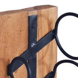 288809 Wine Rack for 6 Bottles 35x35x100 cm Solid Teak Wood
