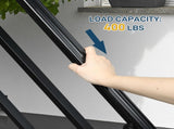 Handrails for Outdoor Steps, Wrought Iron Handrail Fits 1 to 4 Steps, Transitional Handrail with 64898566