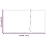 Balcony Screen Anthracite 120x800 cm 100% Polyester Oxford 4000061