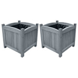 310041 Garden Raised Beds 2 pcs 30x30x30 cm Solid Firwood
