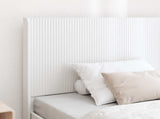 Bed Frame with Storage and Headboard White 90 x 200 cm 3414055