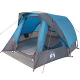 Camping Tent Cabin 4-Person Blue Waterproof 4100665