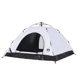 Camping Tent 5-Person White Blackout Fabric Quick Release 4004176