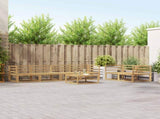Outdoor Sofa Set 7 pcs White 3386078