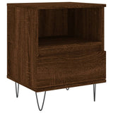 Bedside Cabinets 2 pcs Brown Oak 40x35x50 cm Engineered Wood 830635