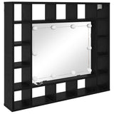 Mirror Cabinet Black Oak 91 x 15 x 76.5 cm Engineered Wood 879458