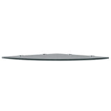 Corner Shelf Set of 2 Black Tempered glass 45 x 45 cm 3051597