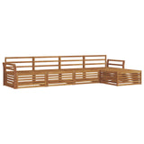 Outdoor Sofa Set 5 pcs Natural Solid Acacia Wood 3373299