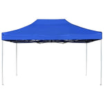 Professional Folding Party Tent Aluminium 4.5x3 m Blue 45492