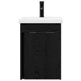 Bathroom Vanity Unit with Tap Black Oak 42 x 40 x 74.5 cm 889530