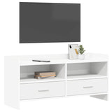 TV Cabinet 100 x 33 x 47 cm White Engineered Wood 8011155