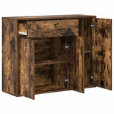 Sideboard Smoked Oak 88x30x70 cm Engineered Wood 815366