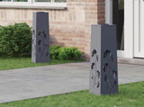 Solar LED Pathway Light 2 pcs Anthracite Cold Rolled Steel 879760