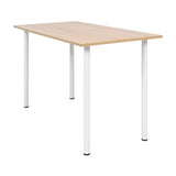 Dining Table 120x60x73 cm Oak and White 245728