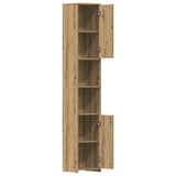 Bathroom Cabinet Artisan Oak 30x30x183.5 cm Engineered Wood 859394