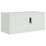 ZNTS File Cabinet Light Grey 90x40x145 cm Steel 3188318