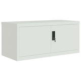 ZNTS File Cabinet Light Grey 90x40x110 cm Steel 3188316