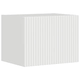 TV Wall Cabinet Set 4 pcs High Gloss White Engineered Wood 3408911