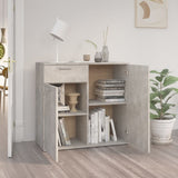 Sideboard Concrete Grey 80x36x75 cm Engineered Wood 805774