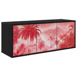 Wall-mounted TV Cabinet AACHEN 102 x 33 x 40 cm Black Oak 8007184